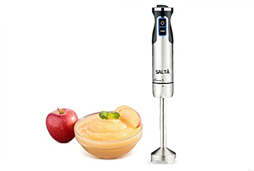 Salta 1000W 9-Speed Immersion Multi-Purpose Hand stick Blender Heavy Duty Copper Motor Brushed 304 Stainless Steel (1000W Single)