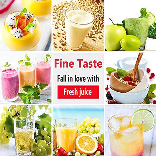 Portable Blender, Mini Smoothie Blender, Juicer Cup, Personal Fruit Mixer, Beach Milkshakes Ice Maker Travel Handheld Blenders Bottle Bowls, Rechargeable with USB 380ml Six 3D Blades 2000mAh Blue