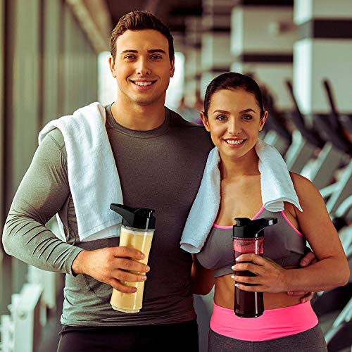 Sensio Home Personal Blender Smoothie Maker - Electric Blender and Grinder for Fruit, Vegetables, Protein Shakes – BPA Free 600ml Portable Sports Bottle, Grinder - 500W