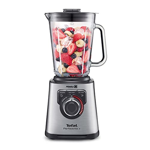 Tefal PerfectMix BL811D40 High-Speed Blender, Powelix Blades, Stainless Steel, 1200 W, Dark Gray