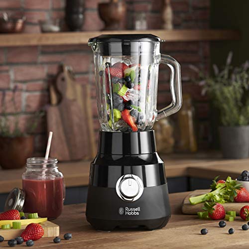 Russell Hobbs 24722 Desire Jug Blender, 1.5 Litre Smoothie Maker and Soup Liquidiser, Matte Black, 650 W