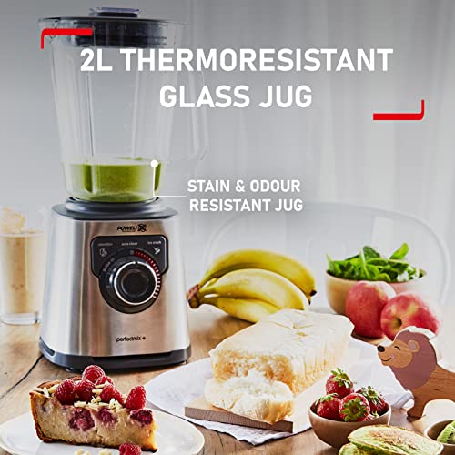 Tefal PerfectMix BL811D40 High-Speed Blender, Powelix Blades, Stainless Steel, 1200 W, Dark Gray