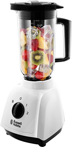 Russell Hobbs 24610 Plastic Jug Blender, 1.5 Litre Capacity and Two Speed Settings, 400 W, White