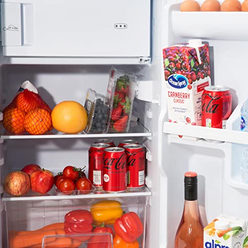 SIA LFIBL 48cm Black Free Standing Under Counter Fridge With 3* Ice Box