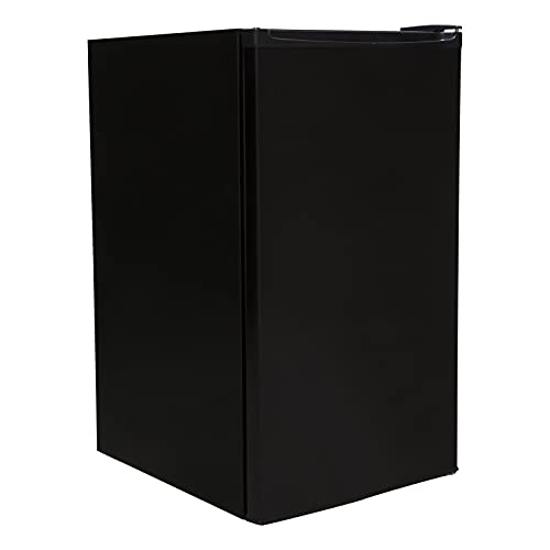 SIA LFIBL 48cm Black Free Standing Under Counter Fridge With 3* Ice Box