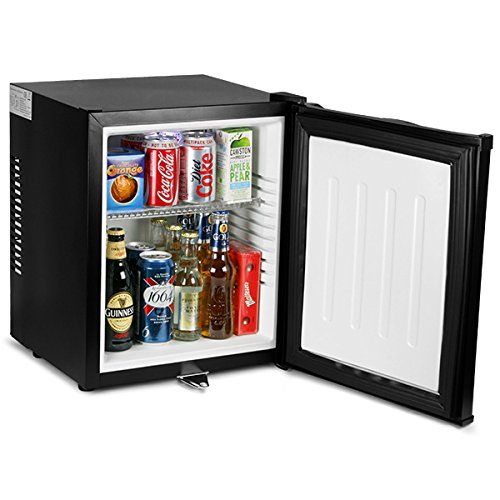 ChillQuiet Silent Mini Fridge 23ltr Black - Completely Quiet Mini Bar, Ideal for Hotels and B&Bs
