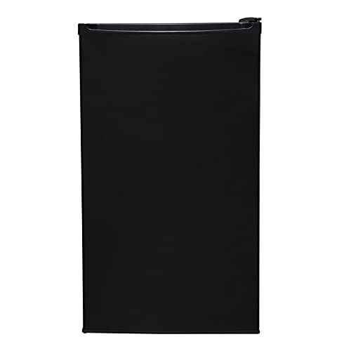 SIA LFIBL 48cm Black Free Standing Under Counter Fridge With 3* Ice Box
