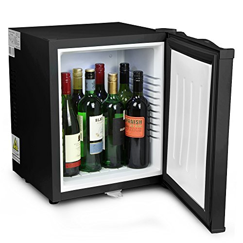 ChillQuiet Silent Mini Fridge 23ltr Black - Completely Quiet Mini Bar, Ideal for Hotels and B&Bs