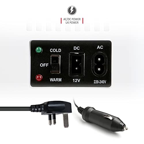 NETTA 5L Mini Fridge - Portable Small Fridge for Drinks, Snacks, Skincare - For Bedroom, Student Dormitory, Office With Cooling And Warming Function - AC/DC Portable – Black