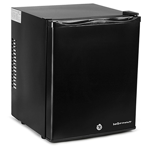 ChillQuiet Silent Mini Fridge 23ltr Black - Completely Quiet Mini Bar, Ideal for Hotels and B&Bs