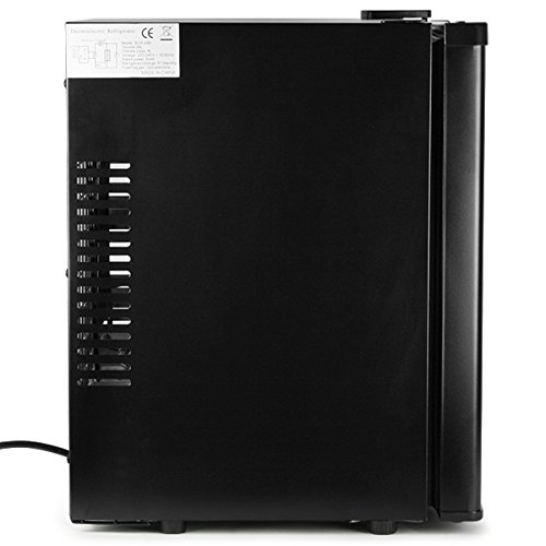 ChillQuiet Silent Mini Fridge 23ltr Black - Completely Quiet Mini Bar, Ideal for Hotels and B&Bs