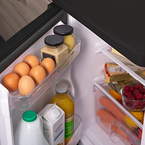 Russell Hobbs RH48UCFF2B 48cm Wide Undercounter Fridge Freezer, LED light, 85 litres, Black, Noise level: decibels 4