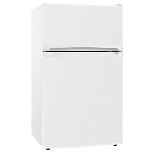 AMZUFF01WH 88L White Freestanding Under Counter 2 Door Fridge Freezer