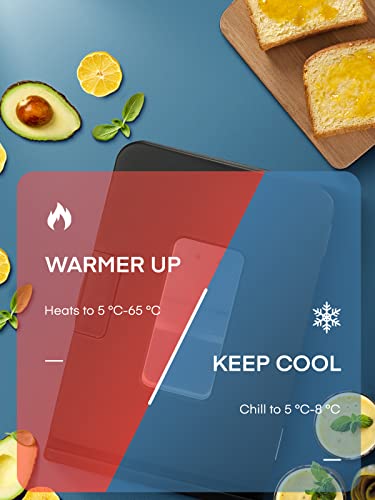 NORTHCLAN 15L Mini Fridge for Bedrooms Black, Small Drink Fridge with ECO Mode for Low Noise & Removable Shelves, AC/DC Powered for Skin Care, Food, Office or Car