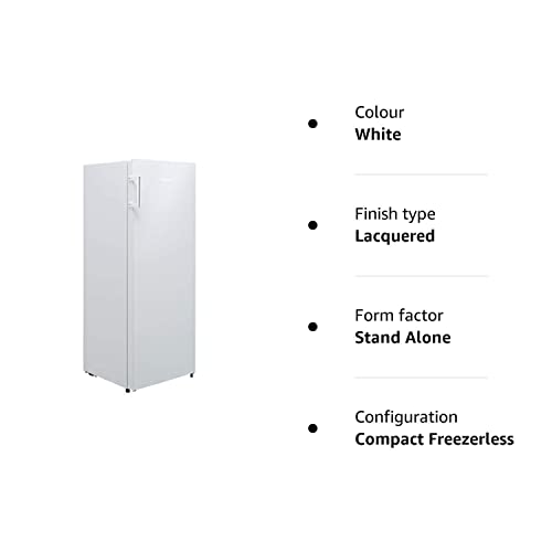 Fridgemaster MTL55242 143x55cm 242L Freestanding Upright Larder Fridge - White