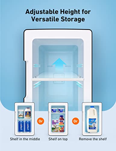 AstroAI Mini Fridge 6 Litre / 8 Can | Cooler and Warmer | AC/DC | Small Fridge for Bedrooms, Car, Drinks, Beauty, Skincare, Travel