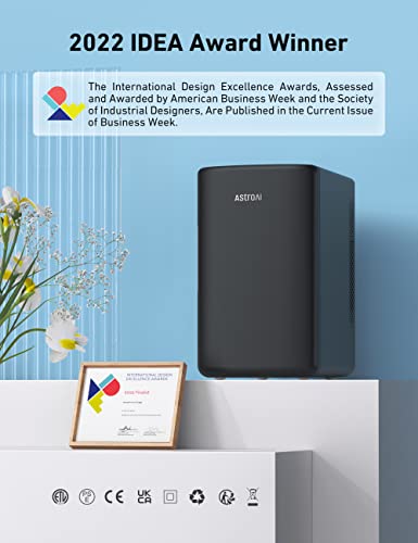 AstroAI Mini Fridge 6 Litre / 8 Can | Cooler and Warmer | AC/DC | Small Fridge for Bedrooms, Car, Drinks, Beauty, Skincare, Travel