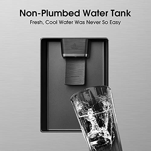 Hisense RQ560N4WCF Freestanding American Fridge Freezer Cross Door, No Frost, 454 liters, Stainless Steel - F Rated, Noise level: 41 decibels