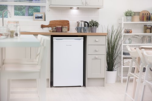 Russell Hobbs RHUCLF2W Freestanding Undercounter Larder Fridge, 111 liters, White, Noise level: decibels 41