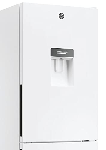 Hoover HOCT3L517FWSK 55cm Wide Low Frost Combi Fridge Freezer, 246 Litres, In-door Water Dispenser, Silver