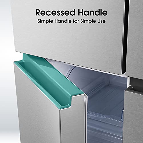 Hisense RQ560N4WCF Freestanding American Fridge Freezer Cross Door, No Frost, 454 liters, Stainless Steel - F Rated, Noise level: 41 decibels