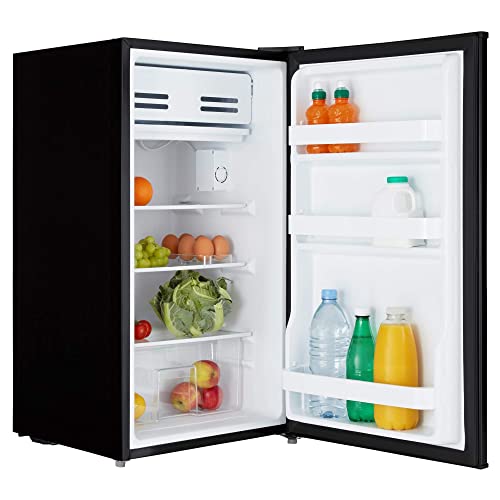 Cookology UCIF93 Undercounter Freestanding Fridge 93 Litre Capacity, Features an Adjustable Temperature Control and Legs, Reversible Door and Chiller Box - in Black