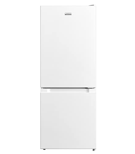 HADEN HK124W 134 Litre 124cm High, 48cm Wide, 60/40 Split Low Frost Freestanding White Fridge Freezer