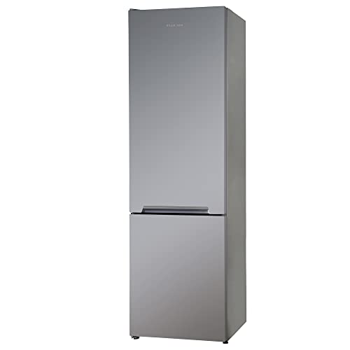 Russell Hobbs RH54FF180S 54cm Wide 180cm High Freestanding Fridge Freezer, 204L Fridge Space, 84L Freezer Space, 4 Shelves, 4 Door Racks, Eco Friendly, Silver