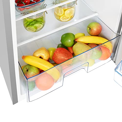 Hisense RL170D4BCE 133L Under Counter Larder Fridge with LED Lighting 56 × 84.5 × 57.5 cm (W×H×D), Stainless steel, Grey