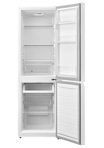 HADEN HFF150W 150cm High, 47cm Wide, 173 Litre Capacity, 60/40 Split, Frost Free, White Freestanding Fridge Freezer