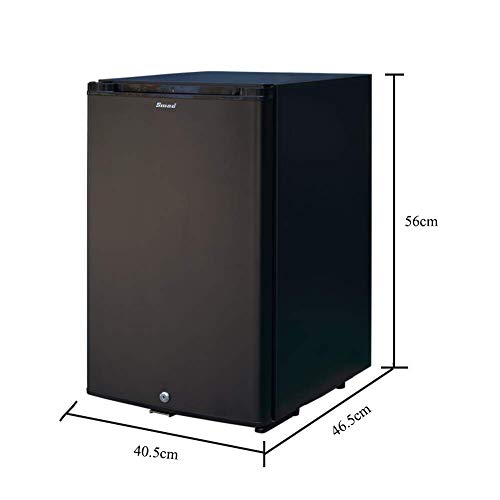 Smad 12V Motorhome Fridge, Campervan Fridge for RV Van Office Truck Camper Caravan, Quiet Freightliner Cascadia 12V Truck Refrigerator with Lock, Minibar, 40L, Black