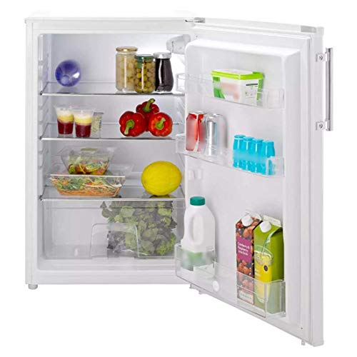 Hoover HVTL542WHKN Freestanding Undercounter Fridge, 125L Total Capacity, 55cm wide, White