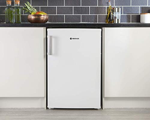 Hoover HVTL542WHKN Freestanding Undercounter Fridge, 125L Total Capacity, 55cm wide, White