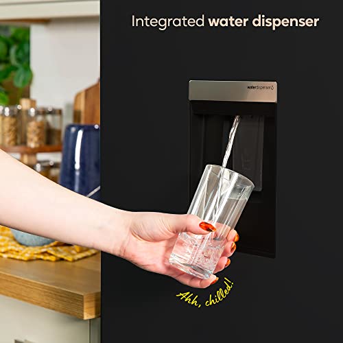 Russell Hobbs RH180FFFF55B-WD Black 54cm Wide 180cm High Freestanding Frost Free Fridge Freezer with Water Dispenser