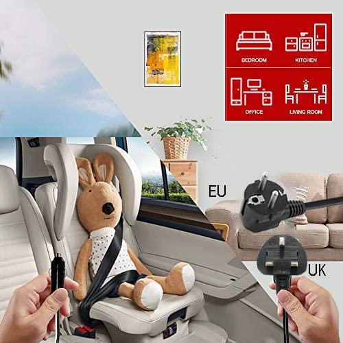 Smad 12V Motorhome Fridge, Campervan Fridge for RV Van Office Truck Camper Caravan, Quiet Freightliner Cascadia 12V Truck Refrigerator with Lock, Minibar, 40L, Black