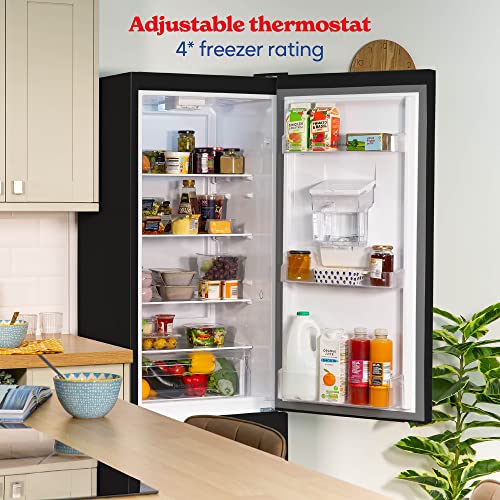 Russell Hobbs RH180FFFF55B-WD Black 54cm Wide 180cm High Freestanding Frost Free Fridge Freezer with Water Dispenser