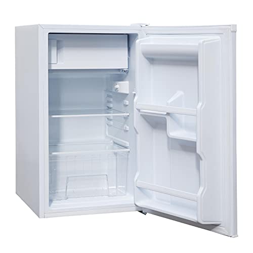 SIA LFIWH 48cm White Free Standing Under Counter Fridge With 3* Ice Box