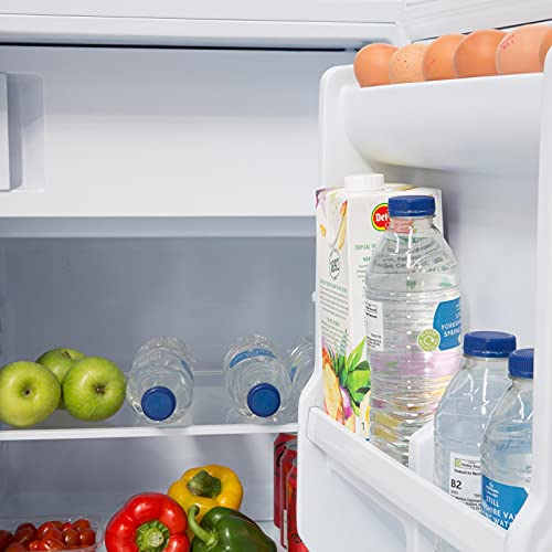 SIA LFIWH 48cm White Free Standing Under Counter Fridge With 3* Ice Box