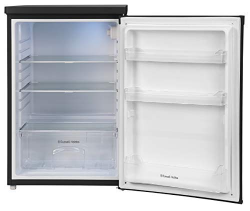 Russell Hobbs RH55UCLF4B Freestanding Undercounter Larder fridge, 131 liters, Black, Noise level: decibels 40