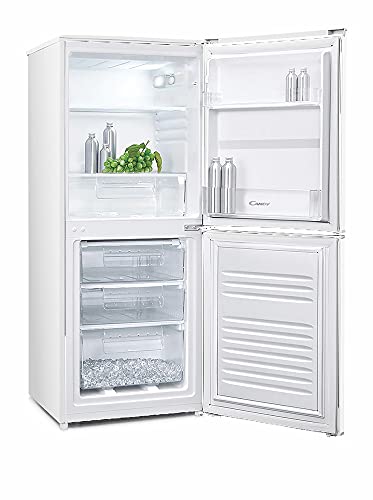 CANDY CSC1365WEN Static Freestanding Fridge Freezer, 173L Total Capacity, 55cm wide, LED lighting, large salad crisper, White