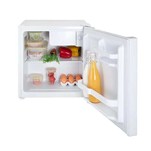 Willow WMF46W 46 Litre Mini Tabletop Fridge with Chill Box in White, 2 Year Warranty, Adjustable Thermostat, Mark-Proof Finish, Perfect For Offices or Bedrooms [Energy Class F]