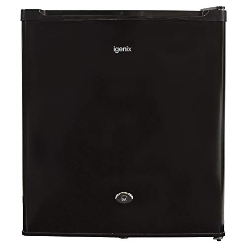 Igenix IG3711BL Table Top Fridge with 47 Litre Capacity, 4 Litre Freezer Compartment, 1 Wire Shelf, 2 Door Compartments, Reversible and Lockable Door, Black