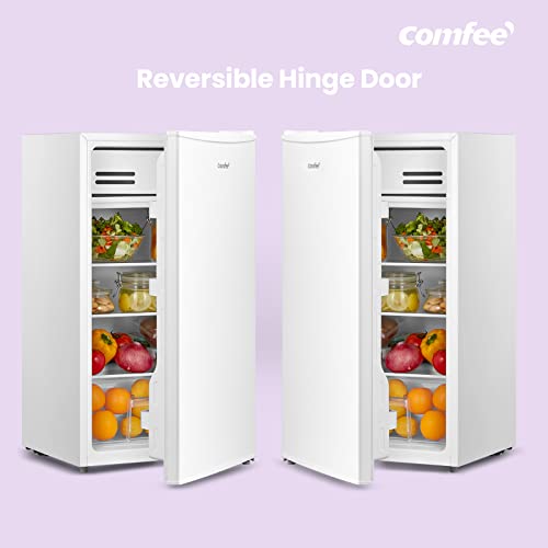 COMFEE' 93 Litre Fridge RCD93WH1(E) Under Counter Fridge with Reversible Door Hinge - White