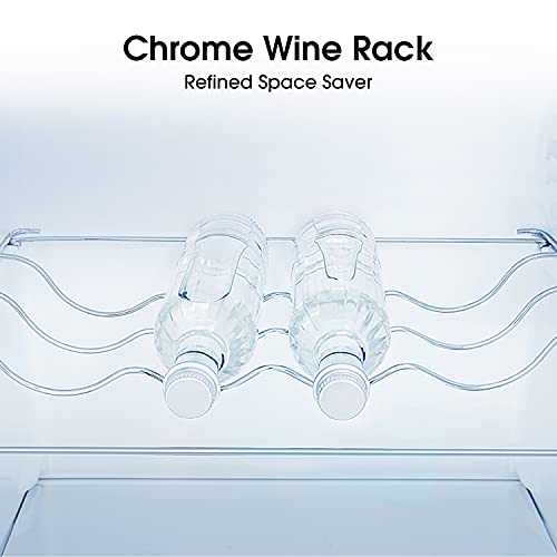 Hisense RR220D4ADF 52cm Freestanding Retro Fridge - 149 litre capacity - Auto Defrost - Wine Rack - Silver - F Rated