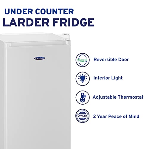 IceKing RL111WL Freestanding Under Counter White Fridge