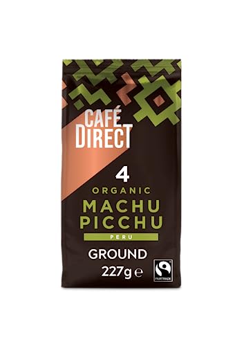 Cafédirect Machu Picchu Organic Fairtrade Ground Arabica Coffee 227g (Pack of 6)