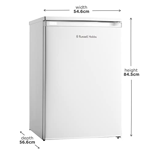Russell Hobbs RH55UCLF4 Under Counter Freestanding Larder Fridge, 55cm Wide, White