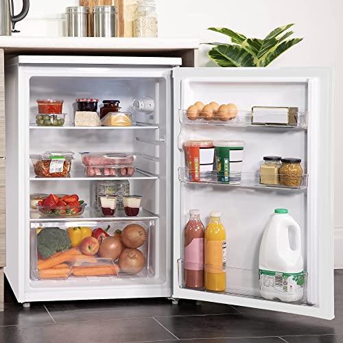 Russell Hobbs RH55UCLF4 Under Counter Freestanding Larder Fridge, 55cm Wide, White