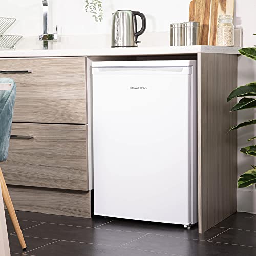 Russell Hobbs RH55UCLF4 Under Counter Freestanding Larder Fridge, 55cm Wide, White