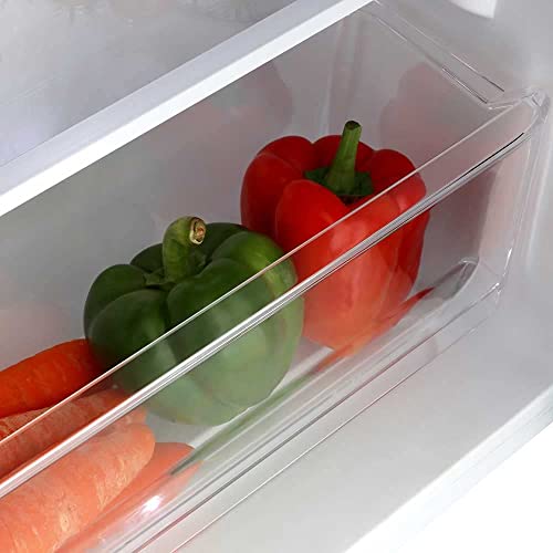 Cookology UCIB80 Undercounter Freestanding Fridge 80 Litre Capacity, Features an Adjustable Temperature Control and Legs, Reversible Door and Ice Box - in Black